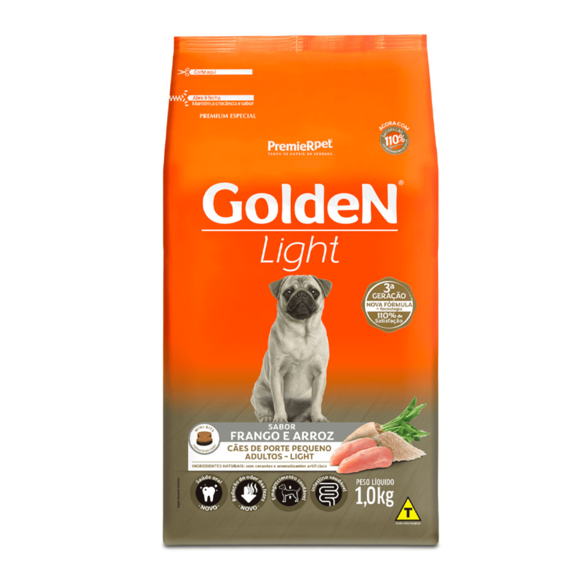 Ração Golden Light para Cães Adultos de Pequeno Porte