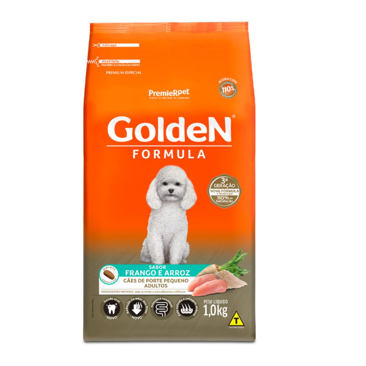 Ração Golden Fórmula Mini Bits para Cães Adultos de Porte Pequeno