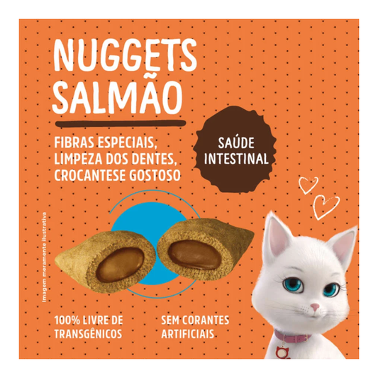 Snack Quatree para Gatos Adultos Sabor Salmão 60g