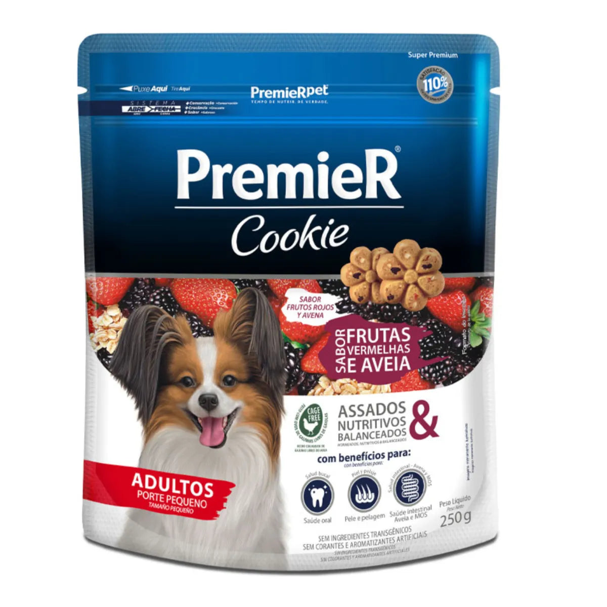 Biscoito Premier Biscoito para Cães Adultos Sabor Frutas Vermelhas 250g