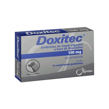 Doxitec Antibiótico para Cães e Gatos 16 comprimidos