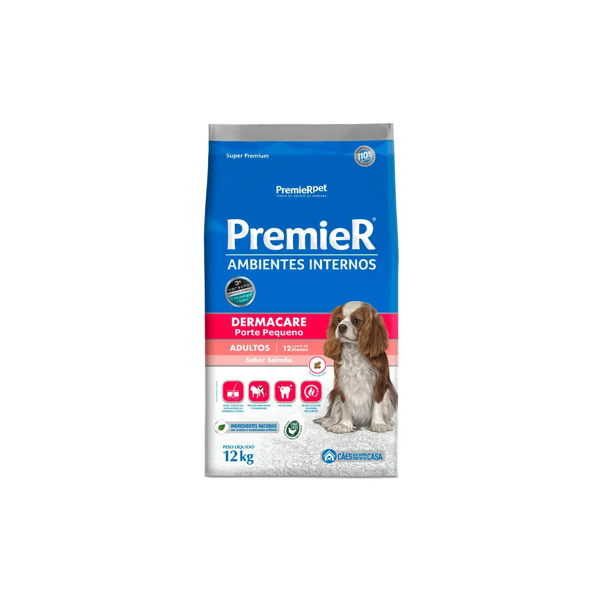 Ração Premier Ambientes Internos Dermacare para Cães Adultos