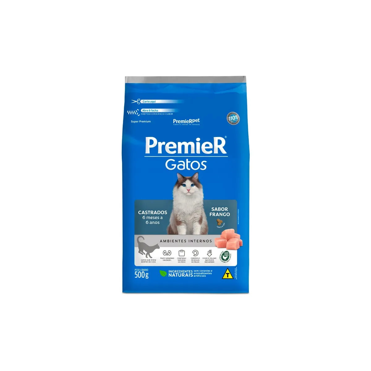 Ração Premier para Gatos Castrados de 6 meses a 6 anos