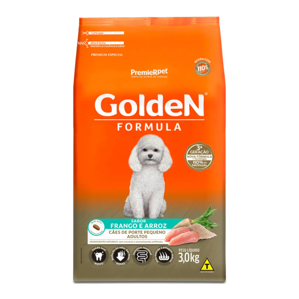 Ração Golden Fórmula Mini Bits para Cães Adultos de Porte Pequeno