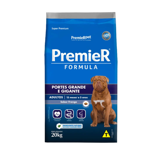 Ração Premier Fórmula para Cães Adultos de Raças Grandes Sabor Frango