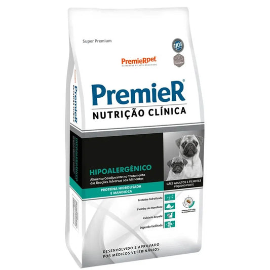 Ração Premier Nutrição Clínica Hipoalergênica Hidrolisada para Cães de Pequeno Porte