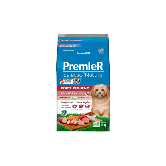 Ração Premier Seleção Natural para Cães Adultos de Raças Pequenas Sabor Batata Doce