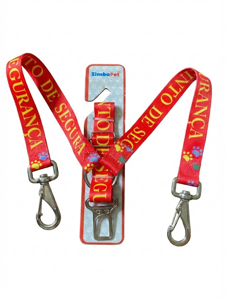 Cinto de segurança duplo vermelho