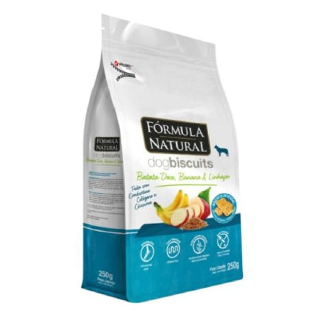 Biscoito Formula Natural Dog Biscuits para Cães Adultos de Raças Médias Sabor Abóbora 250g