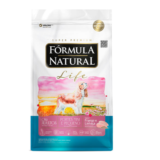 Ração Fórmula Natural Life para Cães Adultos de Raças Pequenas