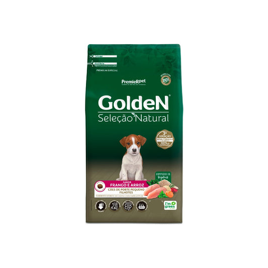 Ração Golden Seleção Natural Mini Bits para Cães Filhotes