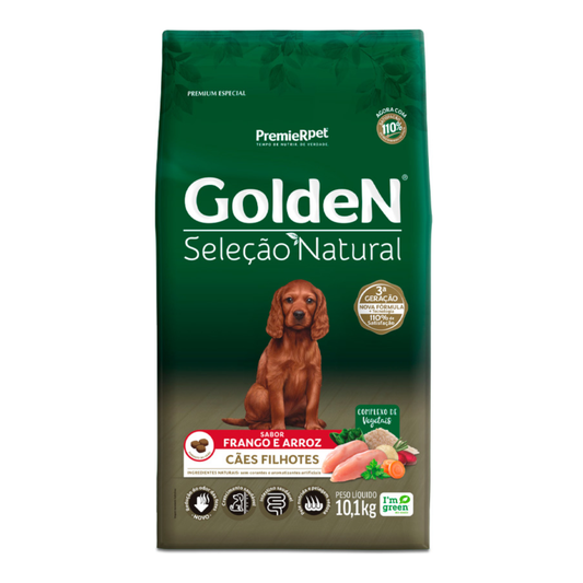 Ração Golden Seleção Natural para Cães Filhotes 10.1kg