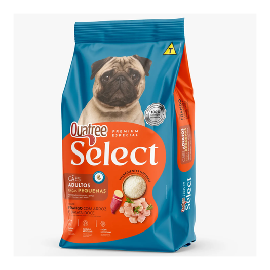 Ração Quatree Select para Cães Adultos de Raças Pequenas