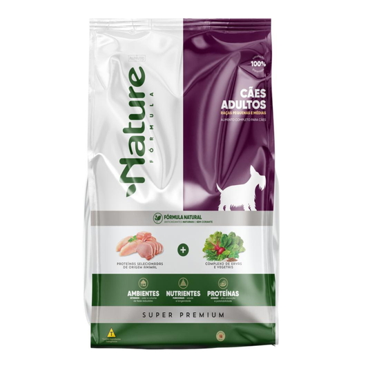 Ração Nature Formula  Cães Adultos Porte Pequeno e Medio