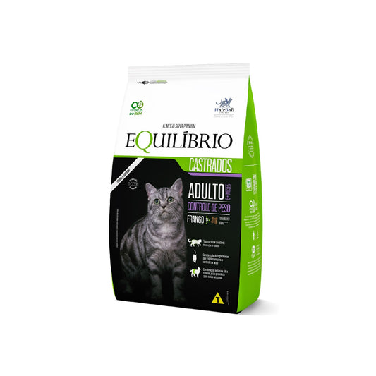 Ração Equilíbrio para Gatos Adultos Castrados Sabor Frango