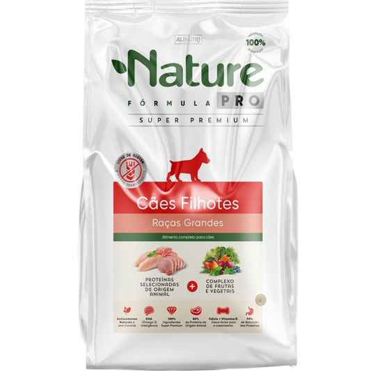 Ração  Nature Fórmula Pro para Cães Filhotes Raças Grandes