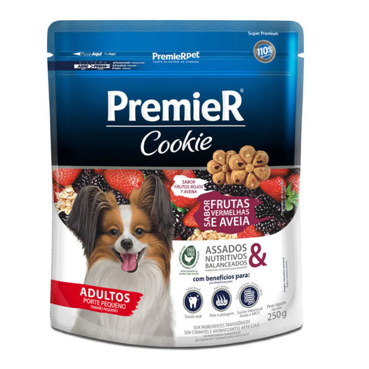 Biscoito Premier Biscoito para Cães Adultos Sabor Frutas Vermelhas 250g