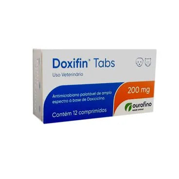 Antibiótico Ourofino Doxifin Tabs Para Cães e Gatos