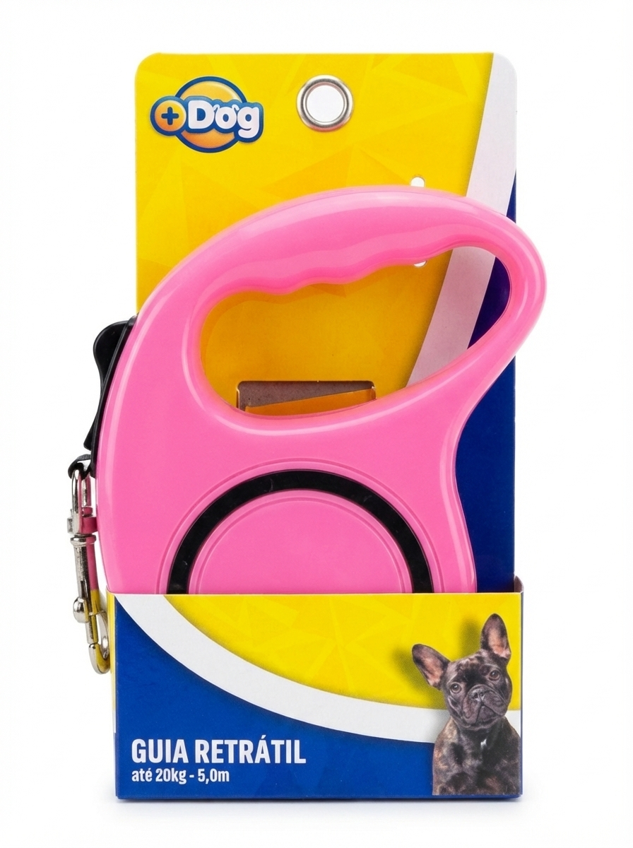 Guia Retrátil 5m - Cães até 20kg
