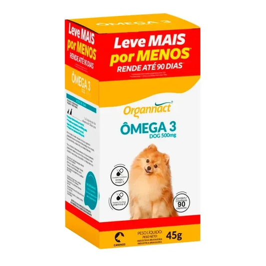 Suplemento Vitamínico Organnact Omega 3 Dog
