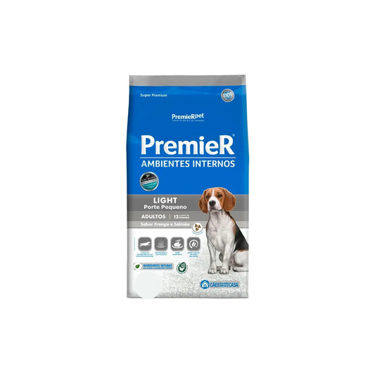 Ração Premier Ambientes Internos para Cães Adultos Light