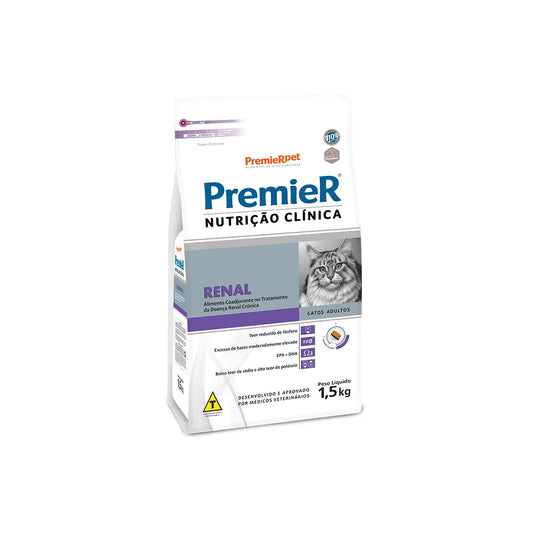 Ração Premier Nutrição Clínica Renal para Gatos 1.5kg