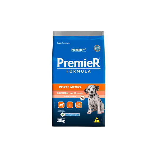 Ração Premier para Cães Filhotes de Raças Médias 20kg