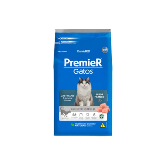 Ração Premier para Gatos Castrados Sabor Frango