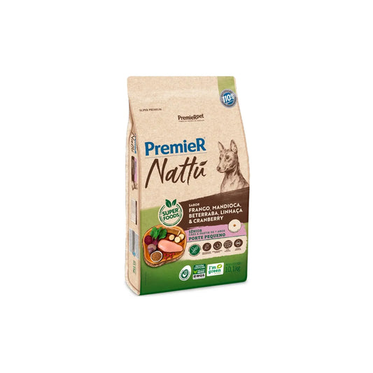 Ração PremieR Nattú Mandioca para Cães Idosos Porte Pequeno 10,1kg