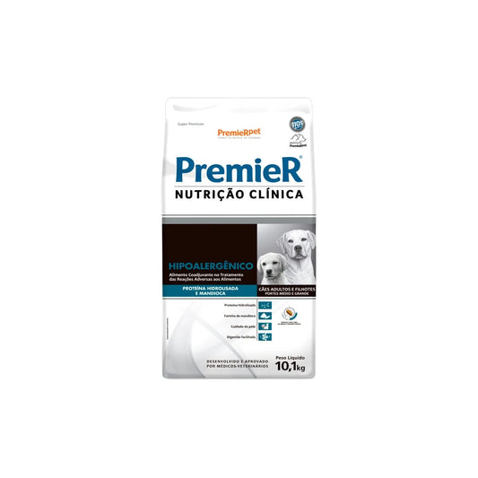 Ração Premier Nutrição Clínica Hipoalergênica para Cães de Médio e Grande Porte 10,1kg