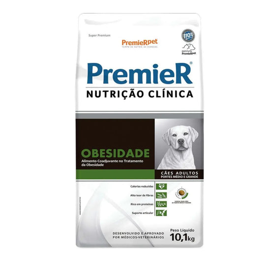 Ração Premier Nutrição Clínica Obesidade para Cães de Raças Grandes 10,1kg