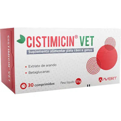 Suplemento Alimentar Avert Cistimicin Vet para Cães e Gatos