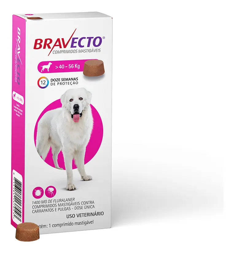 Antipulgas e Carrapatos MSD Bravecto para Cães