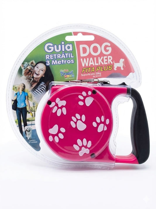 Guia Retrátil 3 m - Cães até 25kg