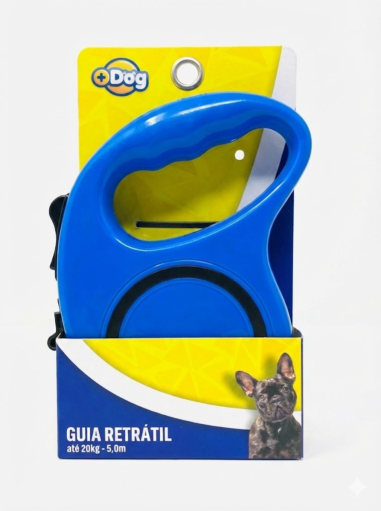 Guia Retrátil 5m - Cães até 20kg